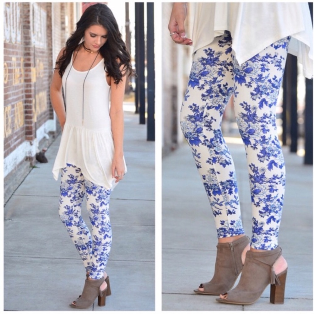 Floral print leggings